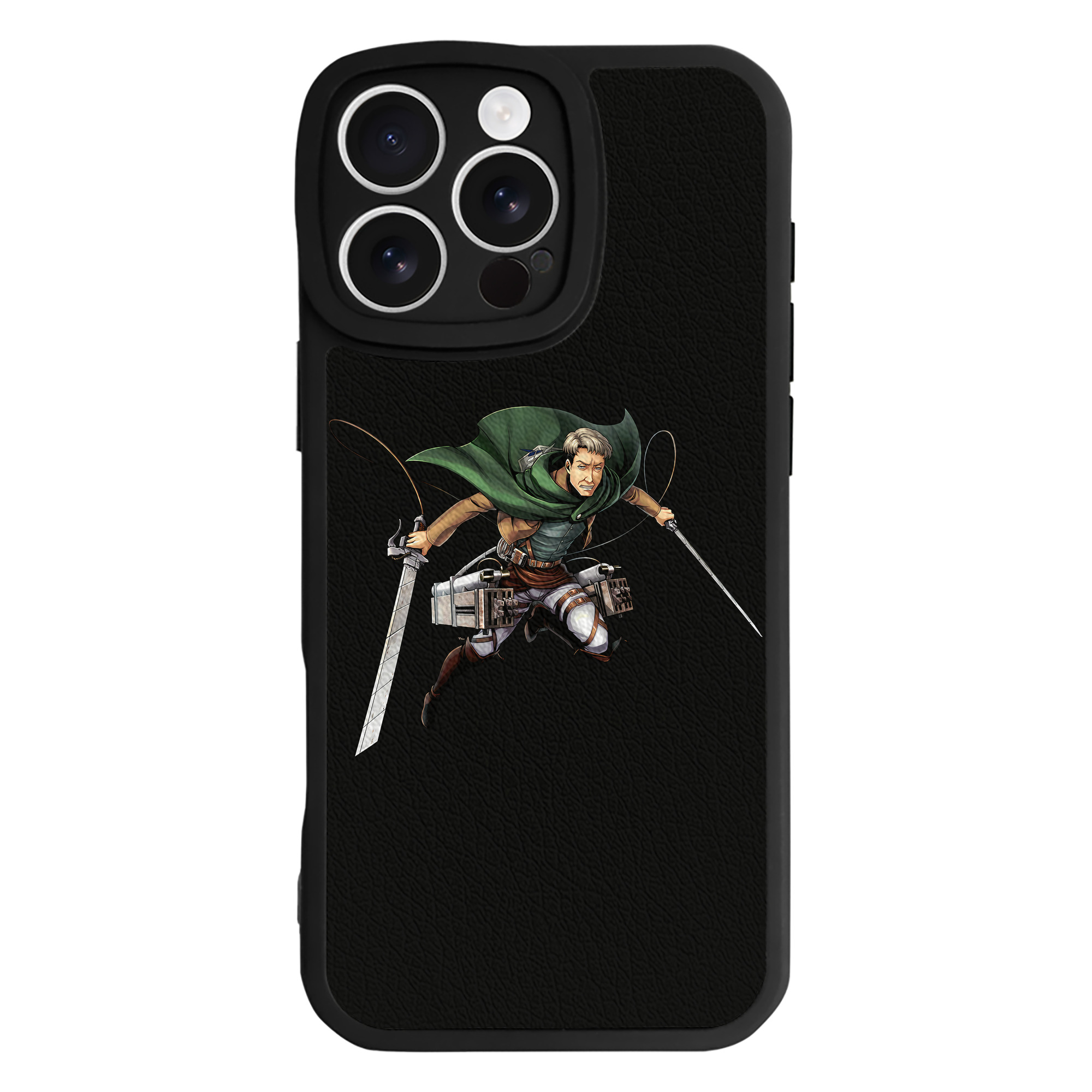 （画像用） 進撃の巨人 Attack on Titan 【iPhone 16シリーズ対応】シリコンスマホケース（レザー調） 材質：シリコン
